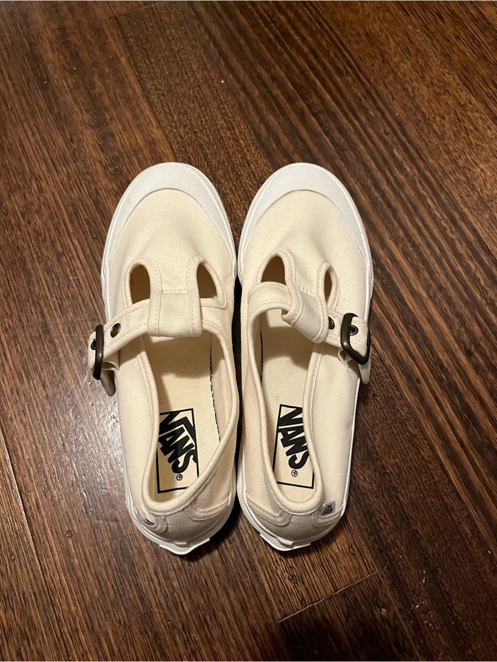 New Vans Mary Jane Shoe in Cream Color
